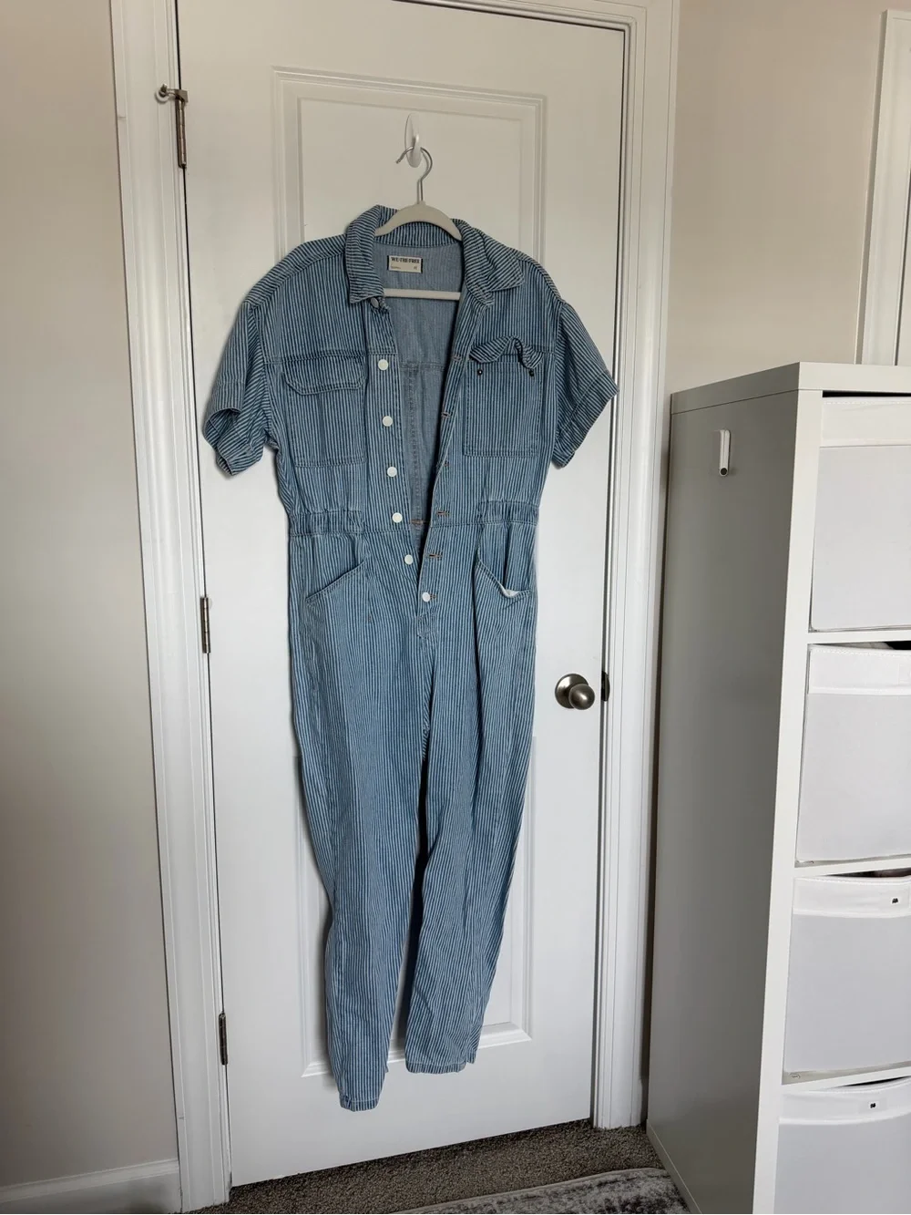 We The Free People Marci Railroad Stripe Coverall